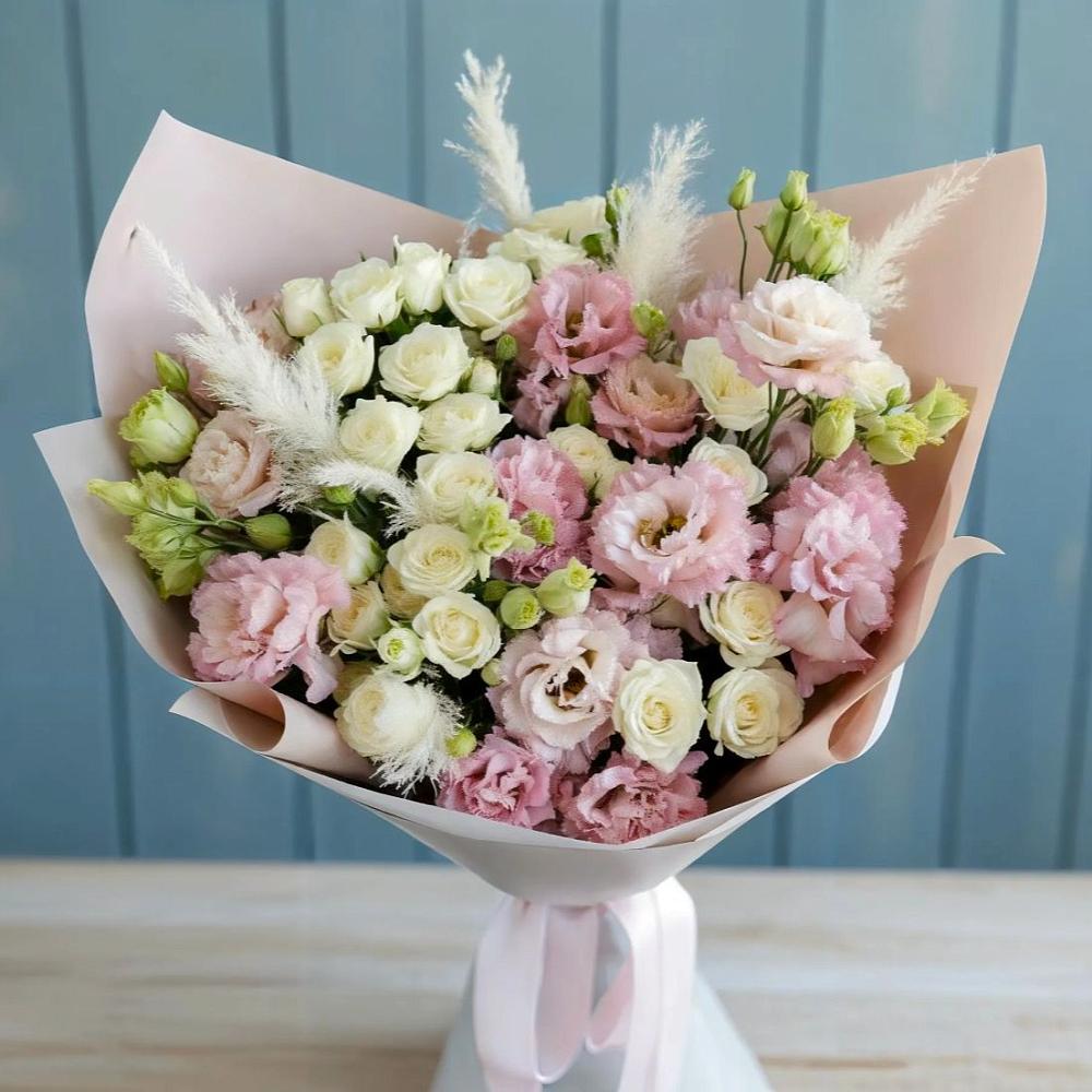 Букет цветов из: Альстромерии и Розы в Марксе