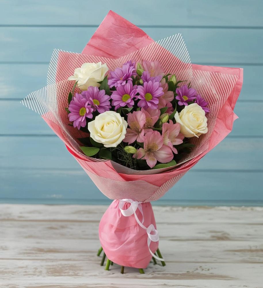 Букет цветов из: Герберы в Марксе