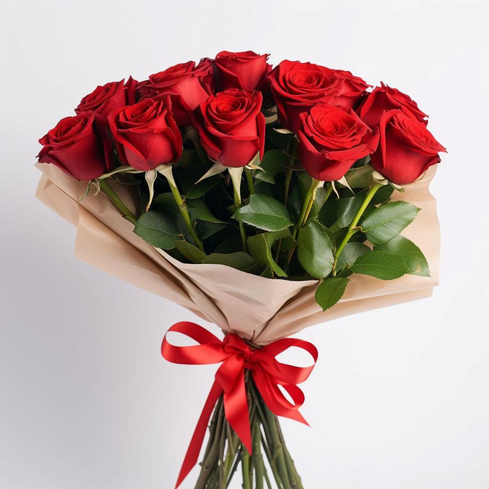 Букет 11 Красных роз Эдлесс Лав в Марксе