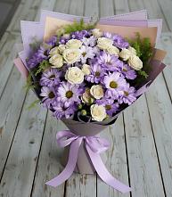 Букет цветов из:  Хризантемы и Розы в Марксе